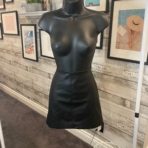 Hollister Faux Leather Skirt